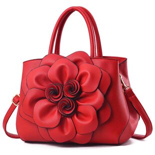 新款 Shoulder bag Handbag 大花手提包简约女大包单肩包Woman