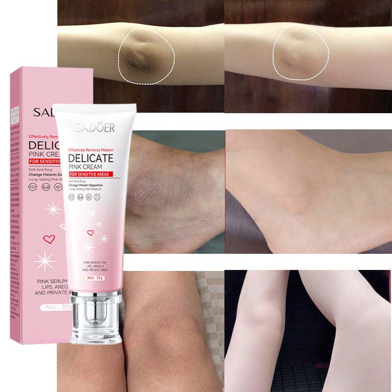 Whitening Body Cream Lighten Melanin Pink Cream Underarm Kne