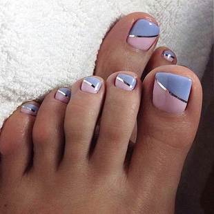 Summer Simple Wearing False Set Nails Fake Press Toe