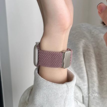 适用华为WATCH FIT4手表表带新款编织尼龙磁吸扣fit4/4pro表带智能运动fit3腕带手表链专用一体男女夏天透气