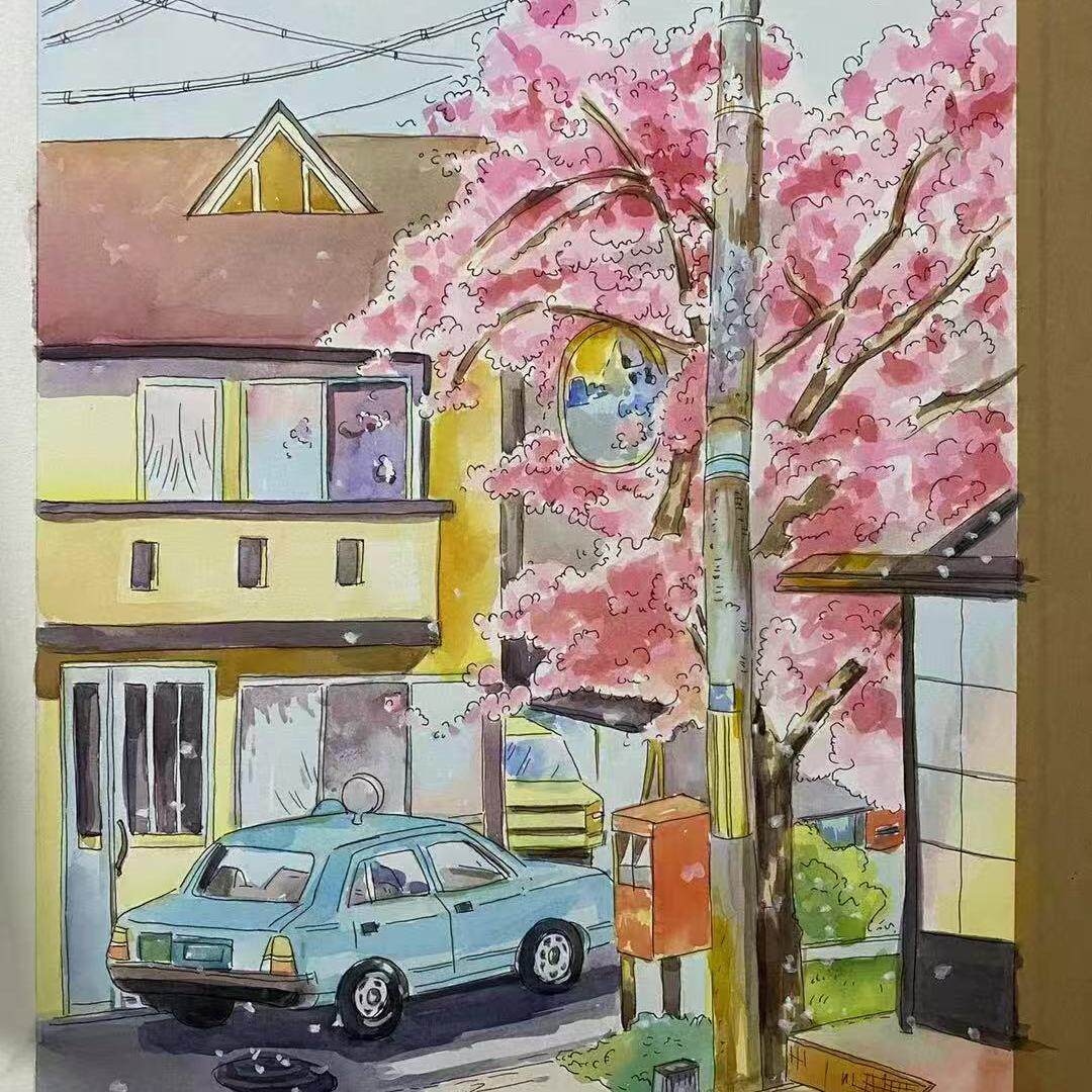 情人节礼物手绘DIY素描人物彩铅丙烯水彩代画彩铅素描头像定制
