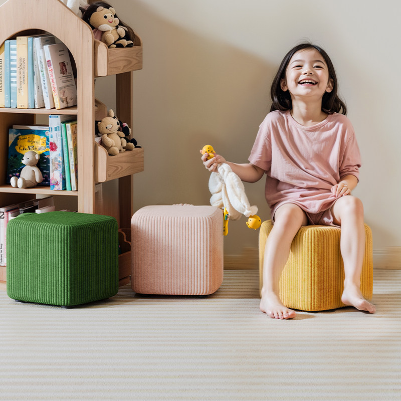 顾家家居小凳子家用创意可爱小矮凳换鞋凳客厅网红脚凳小方凳