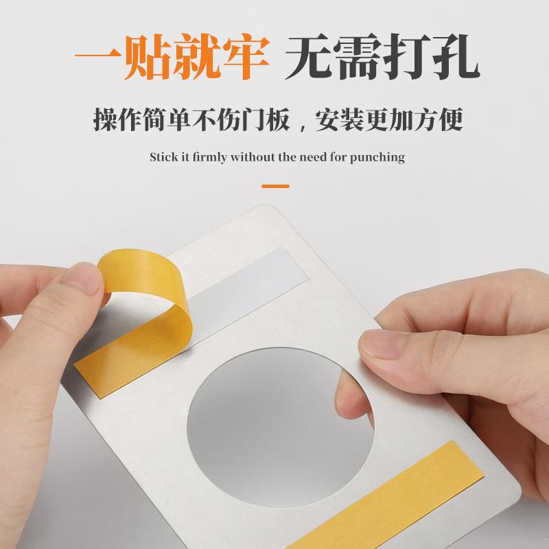 圆门把手吸盘免打孔防撞套硅胶保护套球形盘贴门把门窗吸后墙面锁