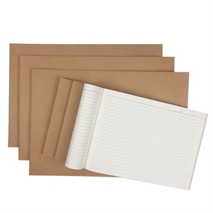 b5横版翻笔记本本子高颜值初高中生专用加厚a4英语横线空白方草稿作业本