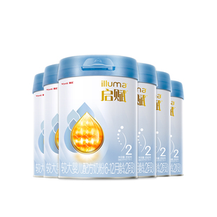 惠氏启赋蓝钻2段850g 黄金OPO婴幼儿奶粉二段奶粉官方旗舰 6罐HMO