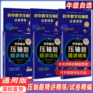 初中数学压轴题精讲精练试卷精编七八九年级上下册789初一二三中考同步专项训练练习题刷题知识大全必刷竞赛教程书重难点全国通用