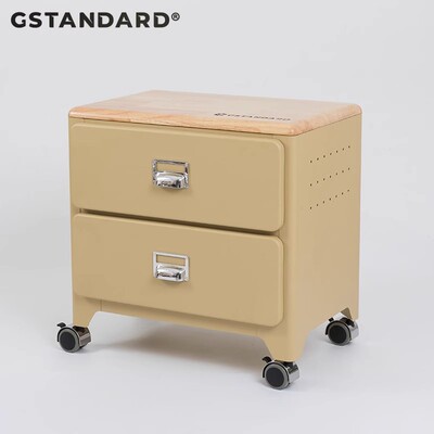 设计师款小推车二层日式斗柜床头