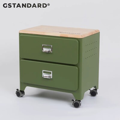 设计师ins小推车收纳柜二层斗柜