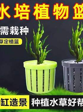 鱼缸水培植物篮家用水草种植水草泥沉底固定器种植造景定植喂食器