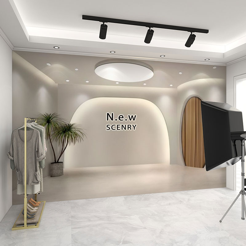 3d直播间背景墙布【全国上门贴】