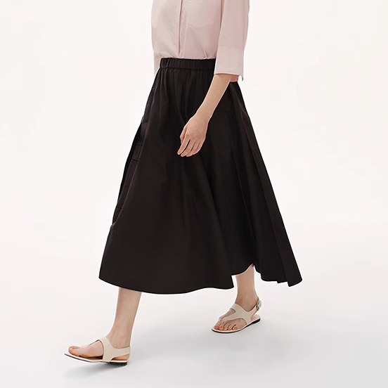 倪妮同款法式白色半身裙