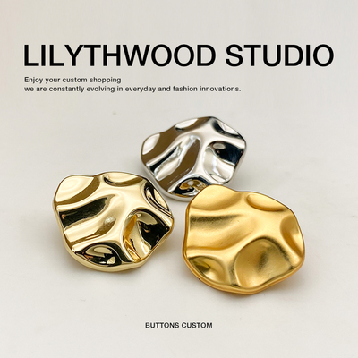 高档不规则女士小香风外套西装扣