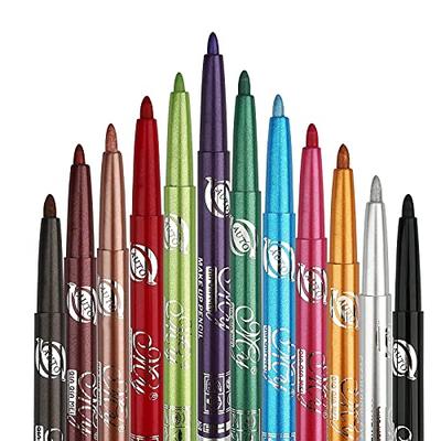 G2PLUS 12 PCS Colorful Eyebrow Pencil  Colored Eyeliners  Co