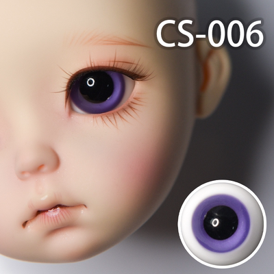 【棠戏BJD现货眼珠】紫色有瞳孔CS-006【玻璃眼】15mm