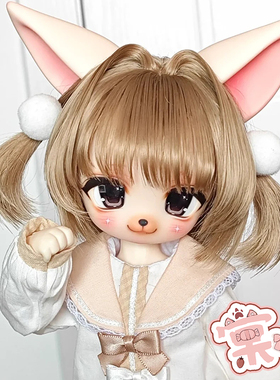 【棠戏BJD预定】素头【森林大兔吱】芳芳 耳廓福狸 3插6分 大头