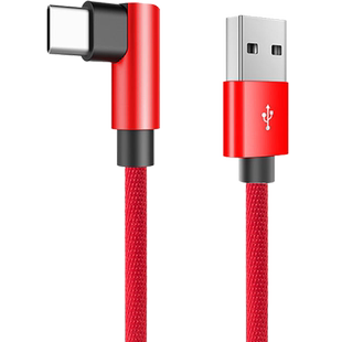 艾胜者 6A数据线超级快充Type-C弯头游戏充电线器适用于华为mate30荣耀vivo小米oppo三星魅族黑鲨手游闪充线