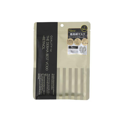 QUALITY 1ST/皇后的秘密面膜新款黑金色紧致缩毛孔5片