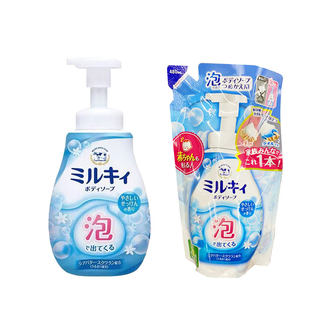 Cow牛乳石碱滋润嫩滑深层清洁花香沐浴露600ml