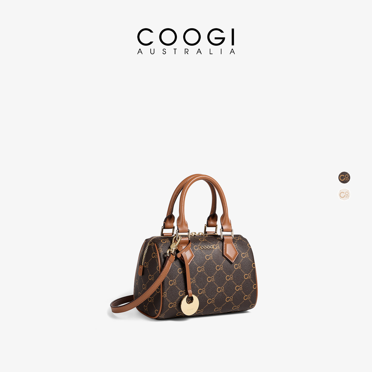COOGI包包女包2026新款波士顿包轻奢百搭女款手提包高级感斜挎包