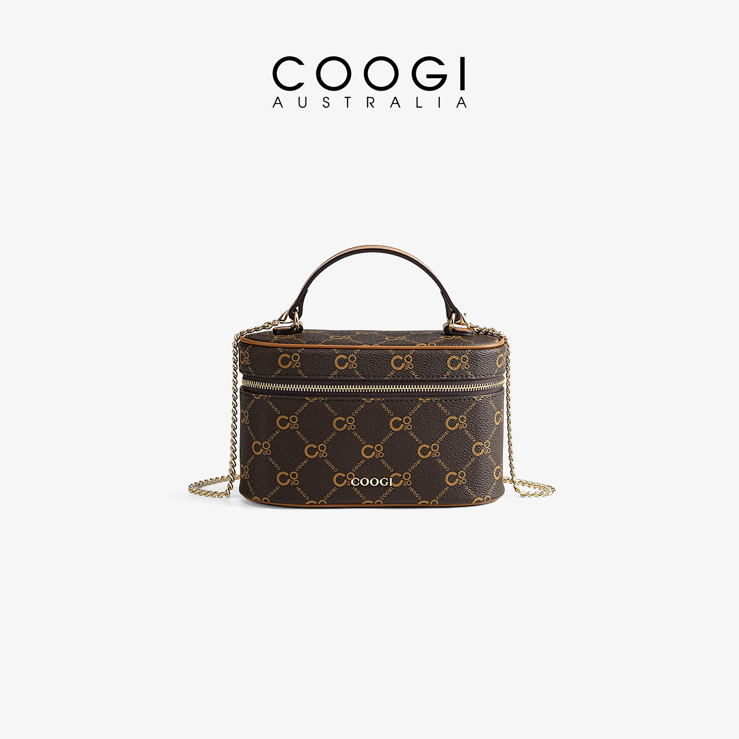 COOGI包包女手提包老花盒子包图片