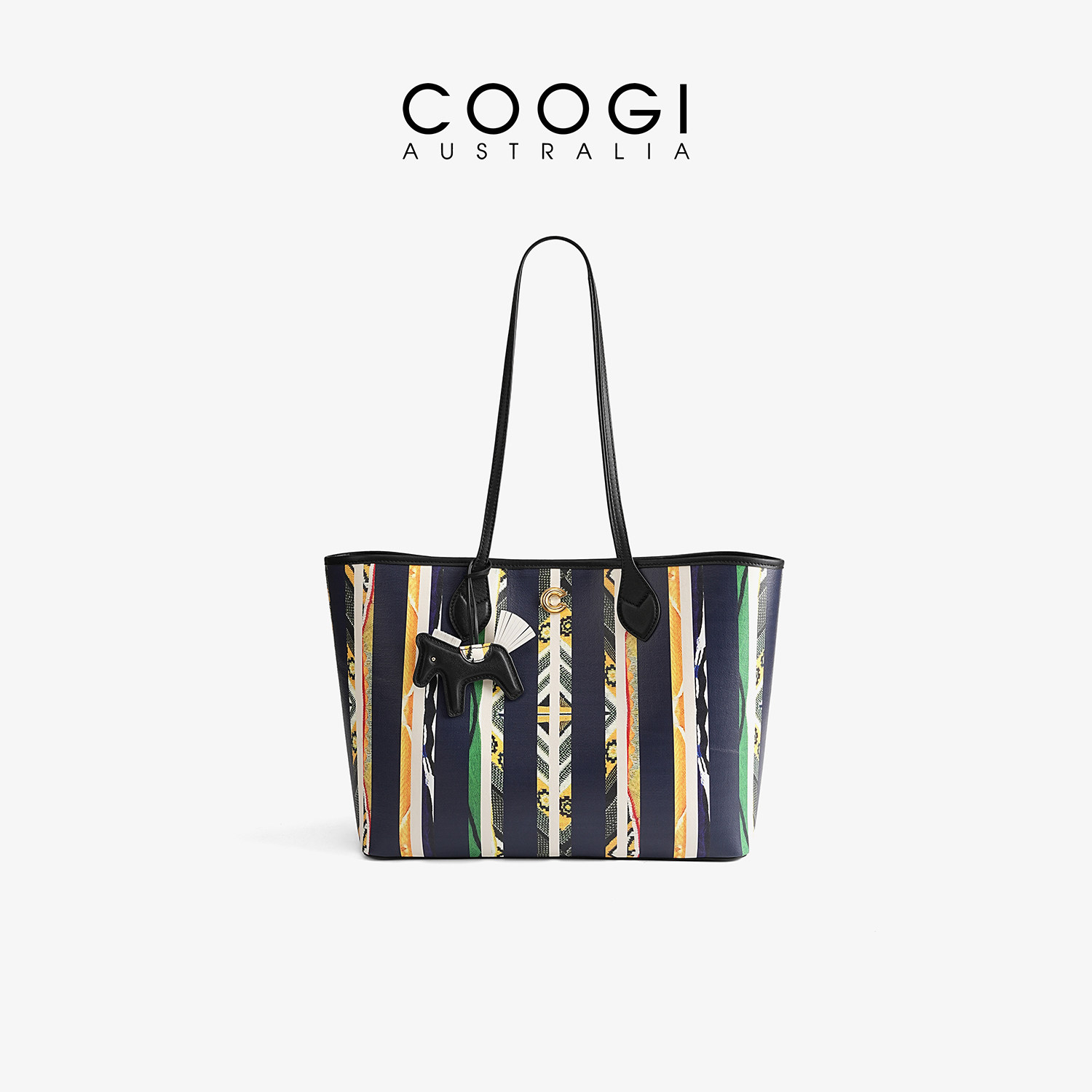 coogi时尚百搭苦瓜纹手提女包图片