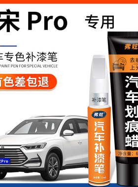 适用比亚迪宋pro时光灰补漆笔dmi雪域白色汽车用品车漆去划痕修复