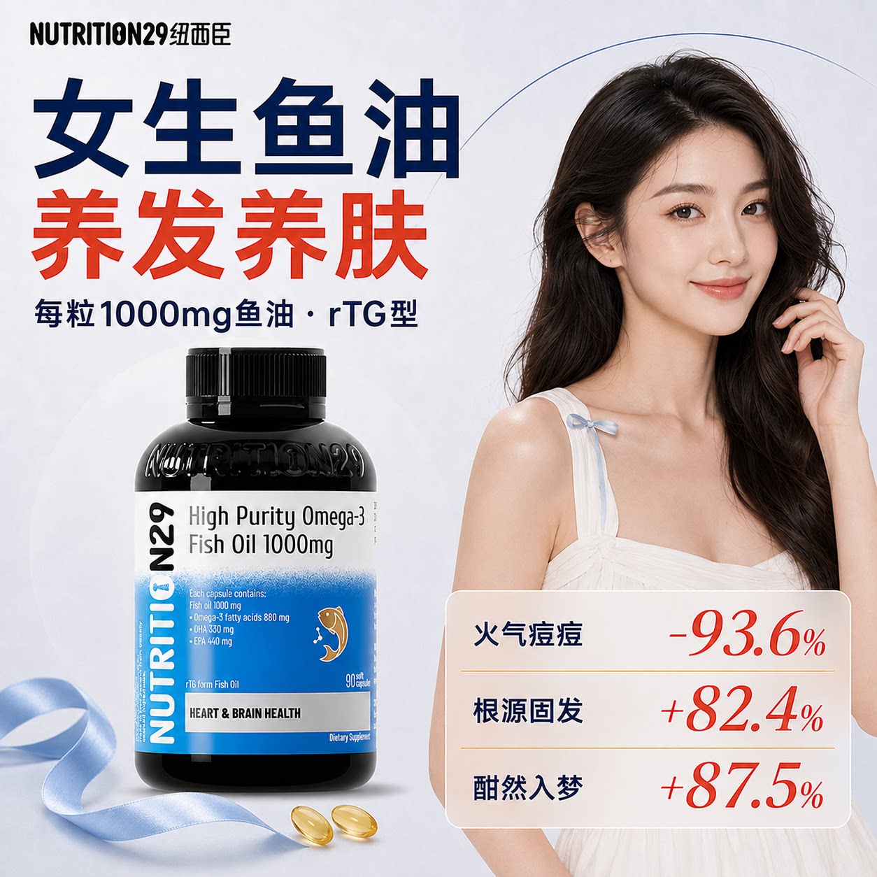 【爆款】99.6%高纯鱼油管理肌肤