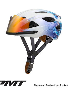 PMT骑行头盔golf3.0自行车公路防紫外线磁吸镜片男女通用安全帽