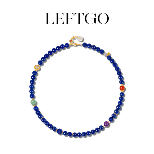 天然蓝禅珠梦系列青金石项链女款