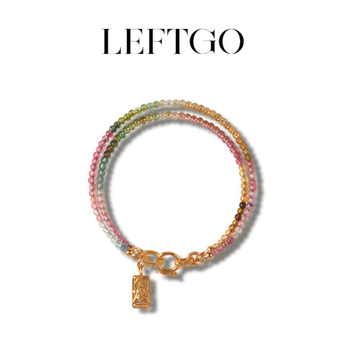 左戈天然糖果色碧玺手链女