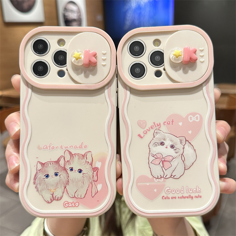 可爱猫咪苹果手机壳硅胶软壳卡通