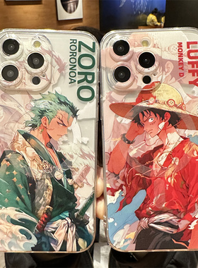 磁吸magsafes适用苹果16promax手机壳iPhone17pro套海贼王13新款12动漫男生11卡通路飞14plus索隆华为mate60