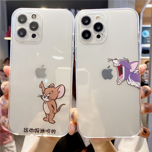 猫和老鼠手机壳情侣卡通硅胶搞怪