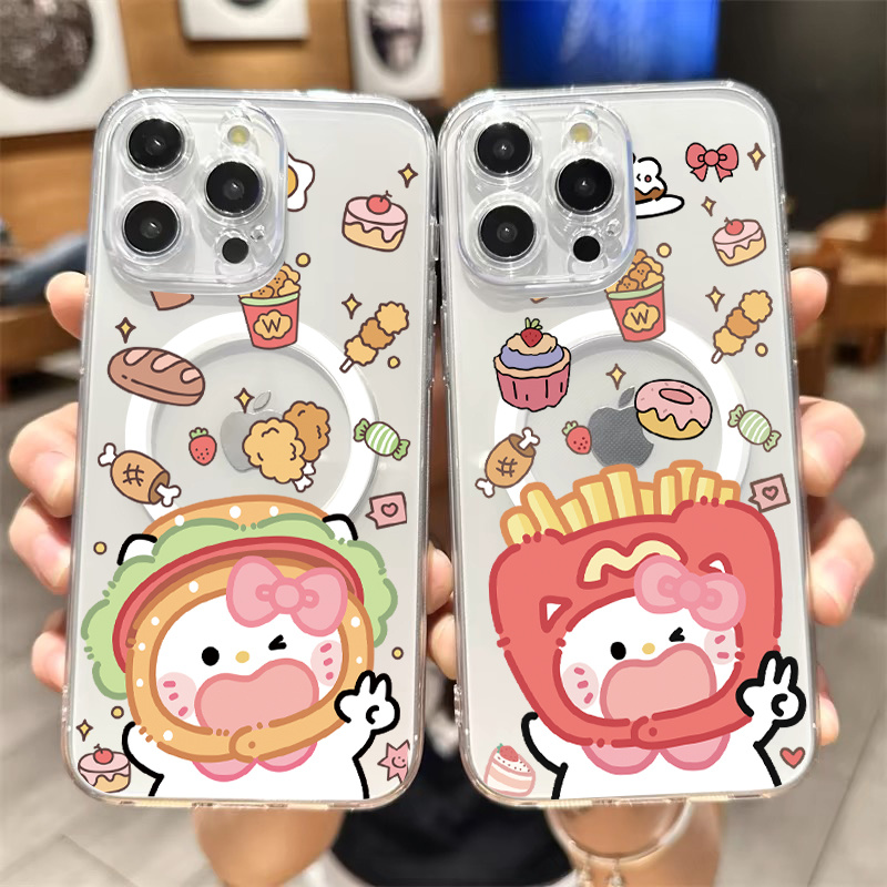磁吸Magsafe适用苹果17pro手机壳凯蒂猫iphone16Pro华为mate60硅胶11可爱12高级感卡通13情侣15pro华为mate70