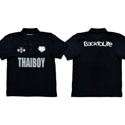 Drain Gang THAIBOY DIGITAL BACK 2 LIFE POLO短袖T恤翻领