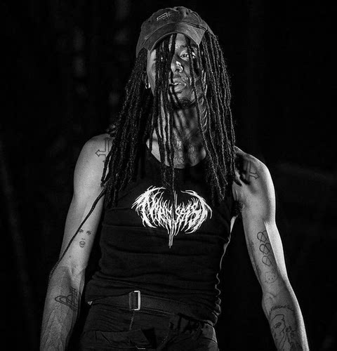 kkPlayboi Carti Narcissist tour 风格短袖背心T恤打底限定