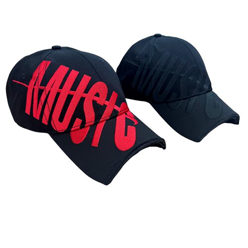 Playboi Carti I Am Music Distressed Hat刺绣棒球帽水洗做旧