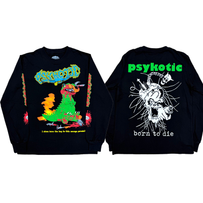 Osamason Psykotic Tour Dino Long sleeve巡演限定恐龙印花长袖