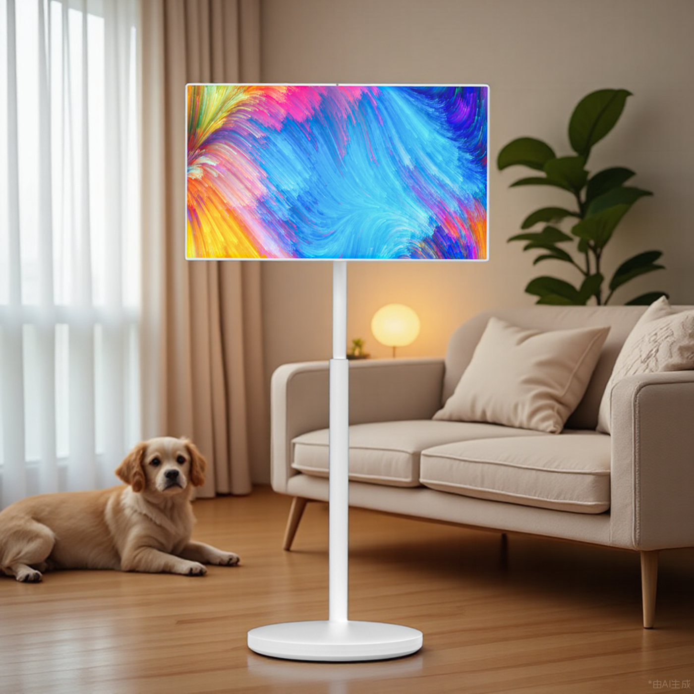 自由添液晶屏可移动旋转