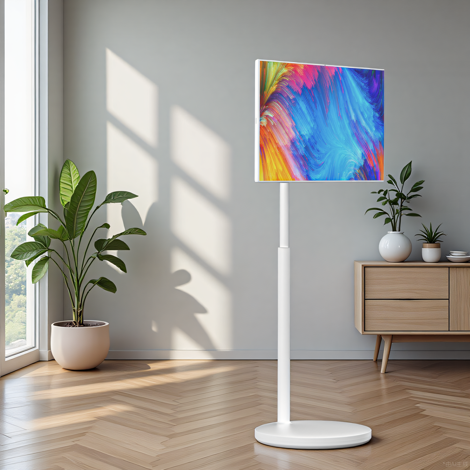 可移动户外32英寸自由屏