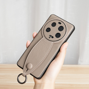 挂绳斜挎 商务13ultra简约徕卡素皮防摔支架腕带镜头全包高级奢华女款 适用小米15ultra手机壳新款 真皮男款