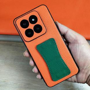 适用小米17手机壳15PRO真皮新款腕带支架头层牛皮14por防摔全包镜头高级男女高端创意简约轻奢不顶膜挂绳