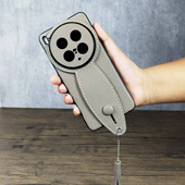 壳 时尚 适用VIVOX300手机壳新款 女真皮高级感X200ultra镜头全包X200Pro手腕带防摔支架x100s轻奢简约个性