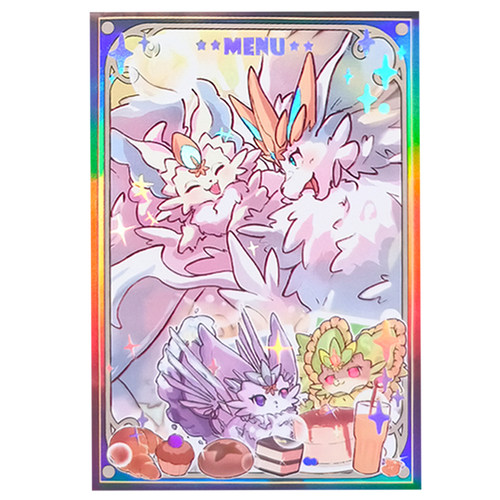 游戏王卡套纯爱妖精官方闪光牌套