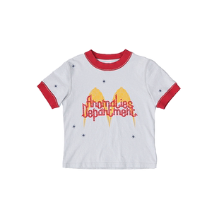 【断码特惠】Anomalies department 撞色字母印花短袖T恤