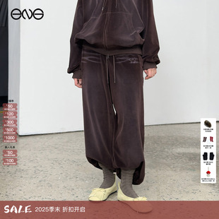 VELOUR BOX抽绳休闲长裤 新品 OPEN 女装 25秋 ENG