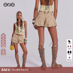 LONDON 低腰休闲短裤 蓬蓬花苞裙裤 新品 JADED 女装 25秋 ENG