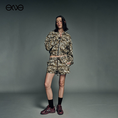 【ENG】Anomalies Department迷彩抽绳短裤女装低腰显瘦百搭休闲