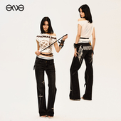 Anomalies 明星同款 Department斜肩短T恤欧阳娣娣谢可寅aespa