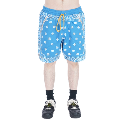 RHUDE印花短裤商场同款